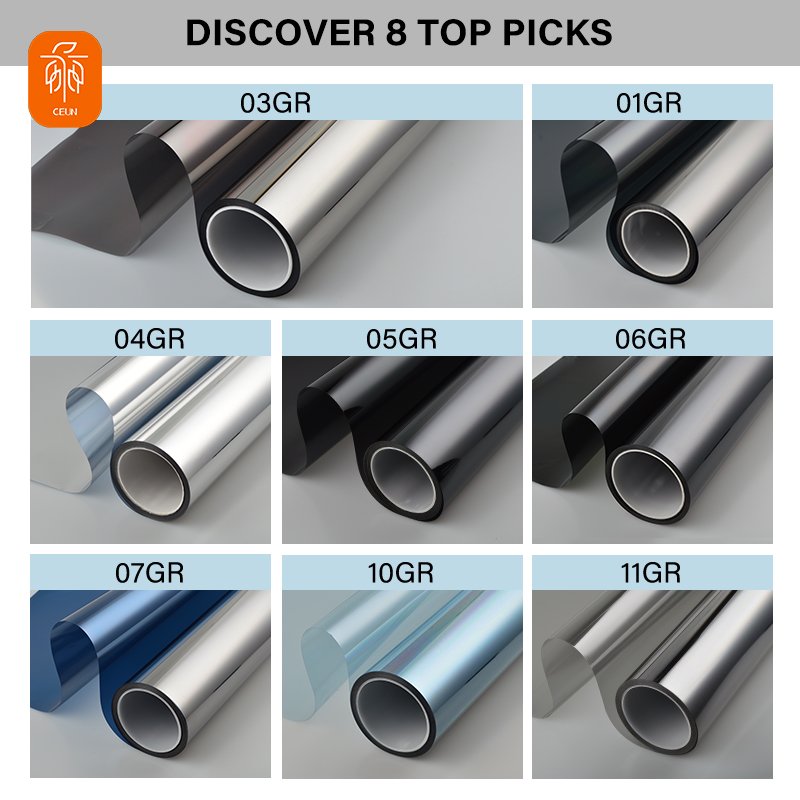 New Design Automotive Balcony Blackout Window Tint Film For Glass