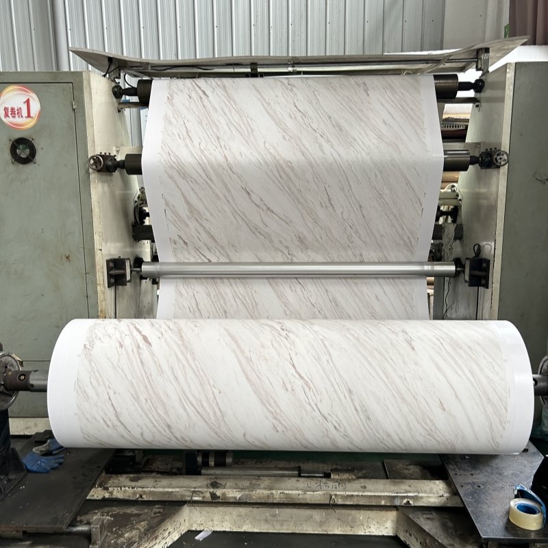 High Quality UV Anti Scratch Marble Stamping Foil for PVC Wall Panels Decorative Films Films Laminate vacuum press