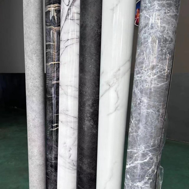High Quality UV Anti Scratch Marble Stamping Foil for PVC Wall Panels Decorative Films Films Laminate vacuum press