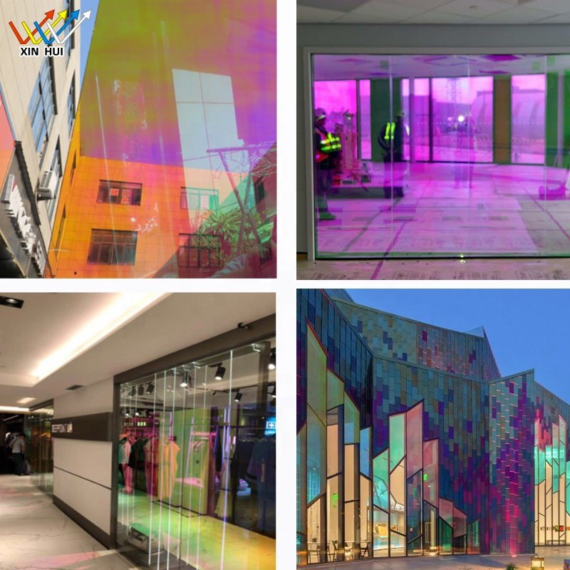 Rainbow Film Eco-Friendly PET Material Dichroic Rainbow Iridescent Window Glass Decorative Film