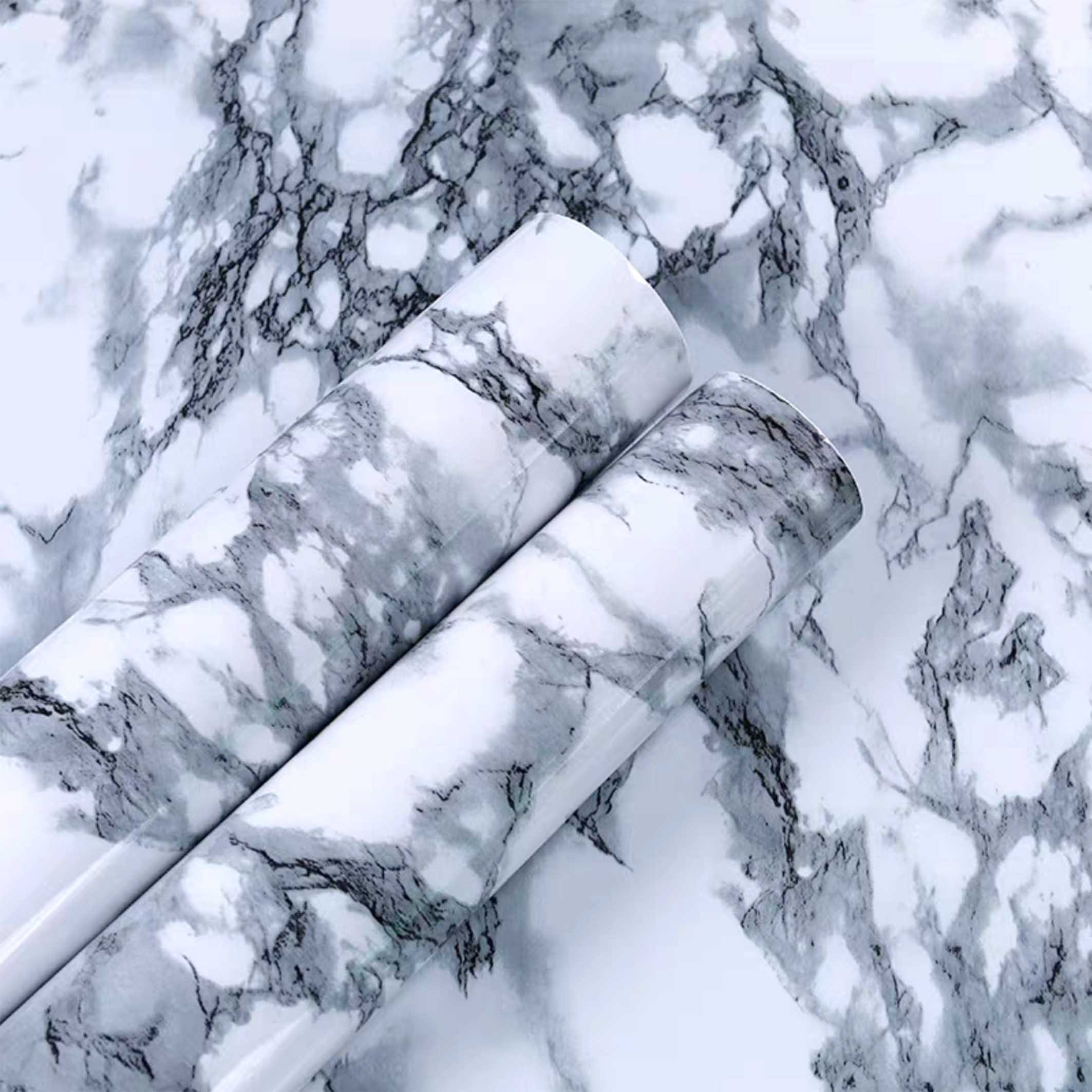 Wholesale Hot style PVC kitchen cabinet Sticker self adhesive panel film marble decorative with Best Brand