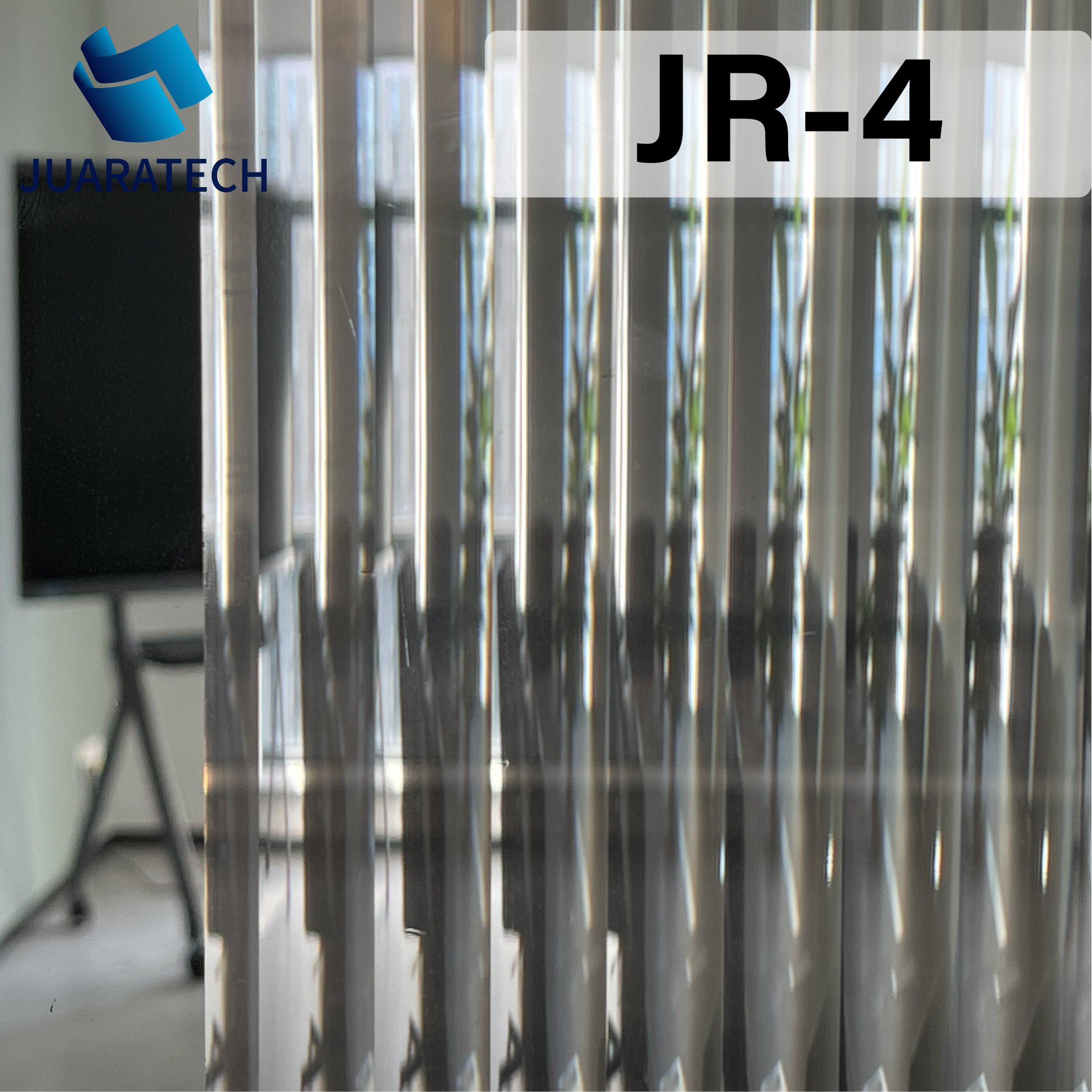 JUARATECH JR-5 3D Reeded Glass Film Window Privacy Film Decorative Film for Window Door