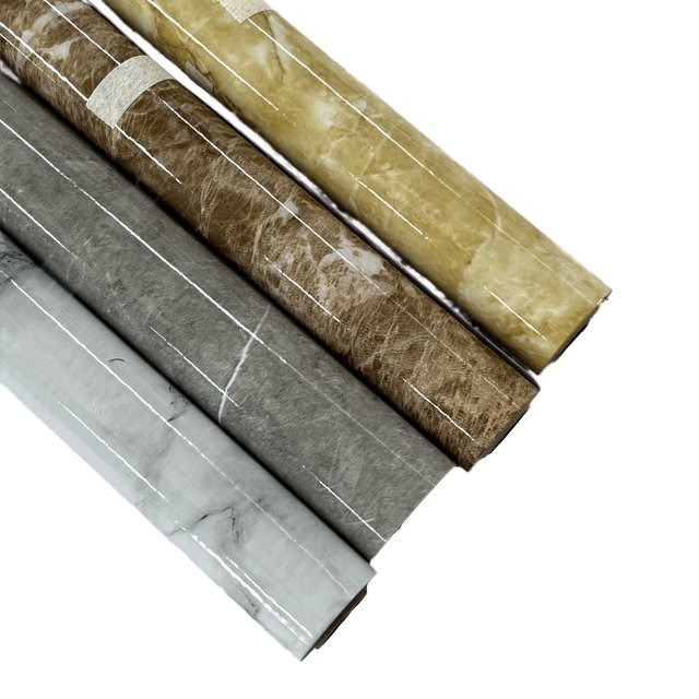 Self-Adhesive PVC Film Wallpaper Granite Marble Look Peel Stick Contact Paper Furniture Facades Stained Hotel Decorative Films