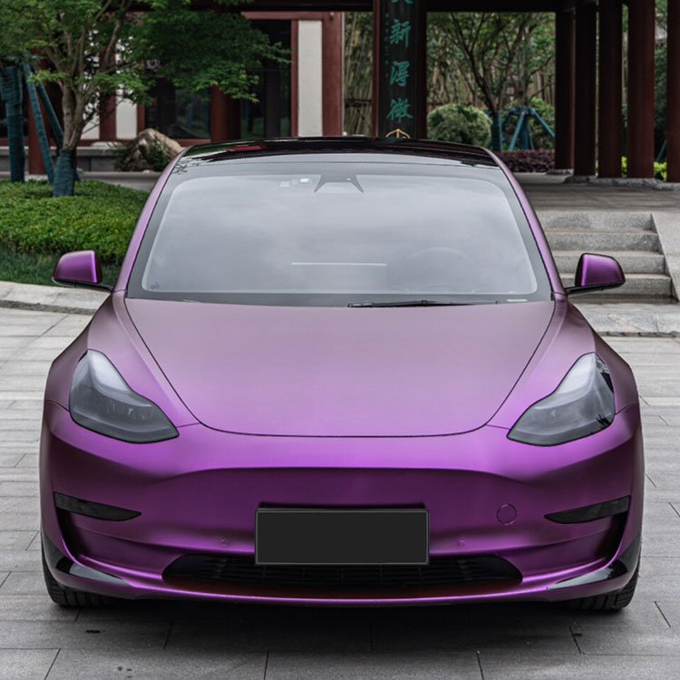 Matte Chrome Series Rainbow iridescent holographic full body red film self healing TPU car wrap vinyl color wholesale roll