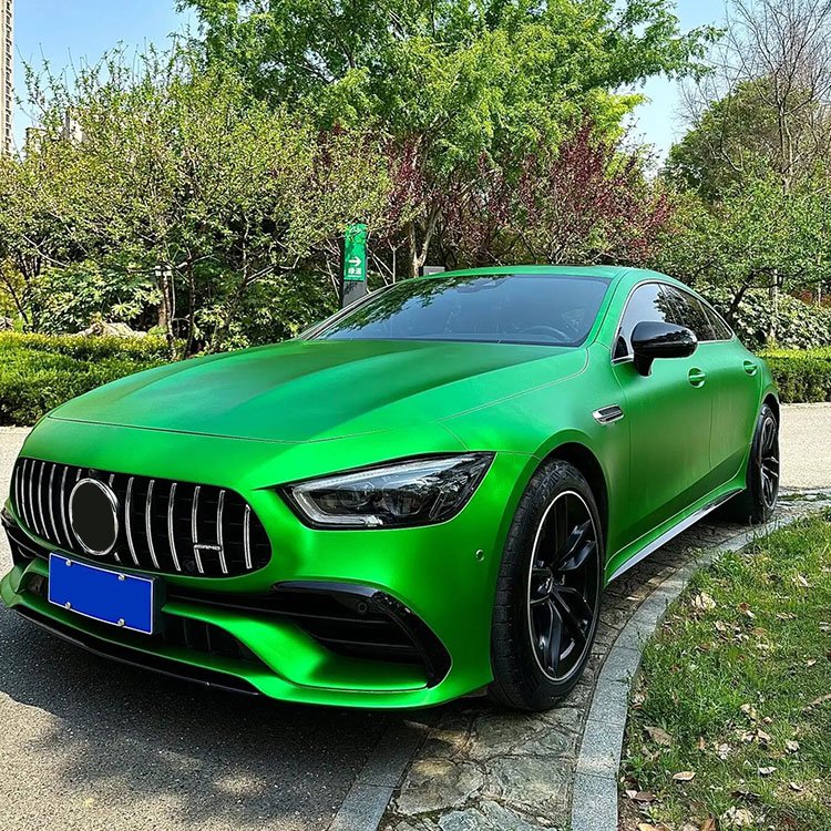 Matte Chrome Series Rainbow iridescent holographic full body red film self healing TPU car wrap vinyl color wholesale roll