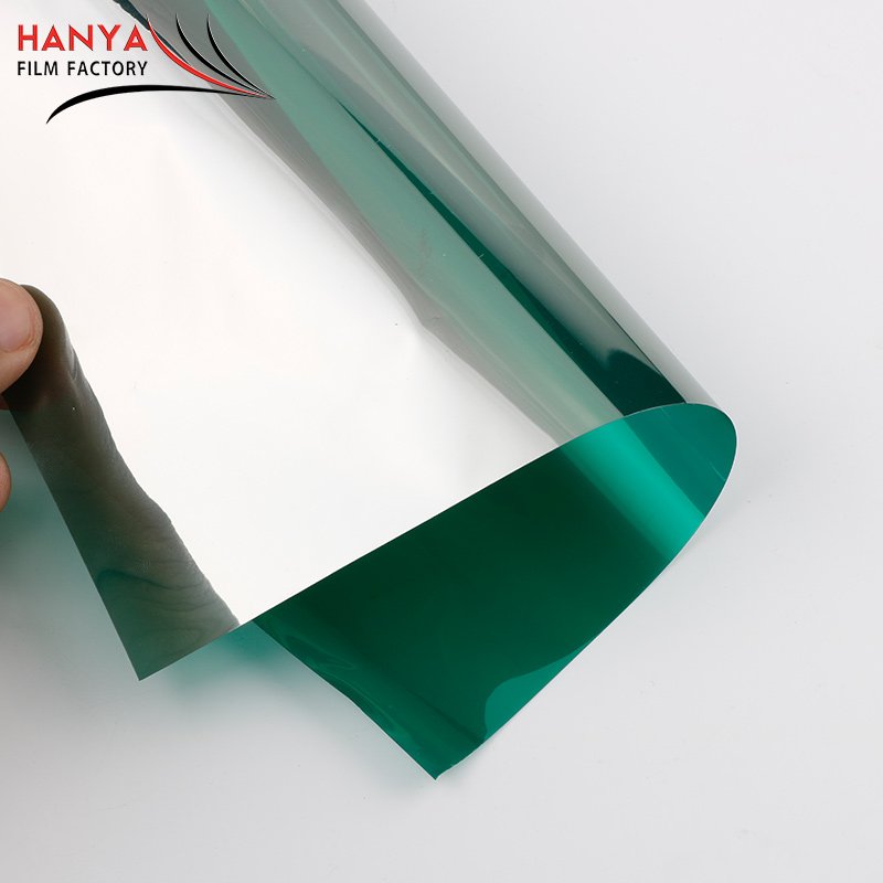 silver mirror reflective aluminum building window film