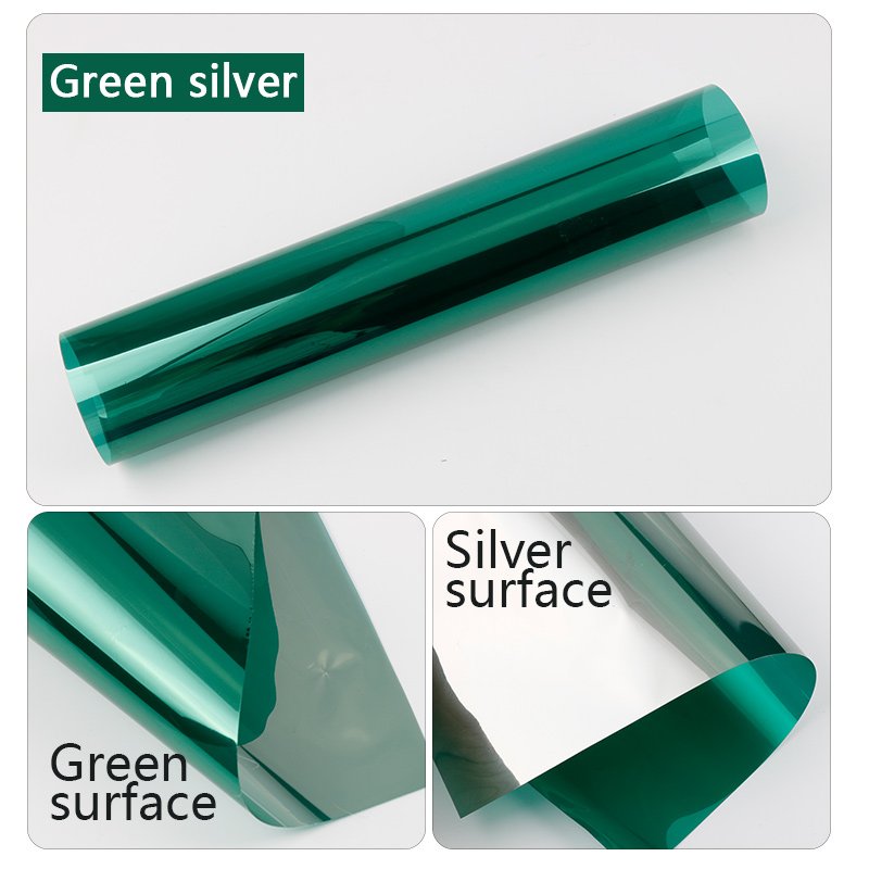 silver mirror reflective aluminum building window film