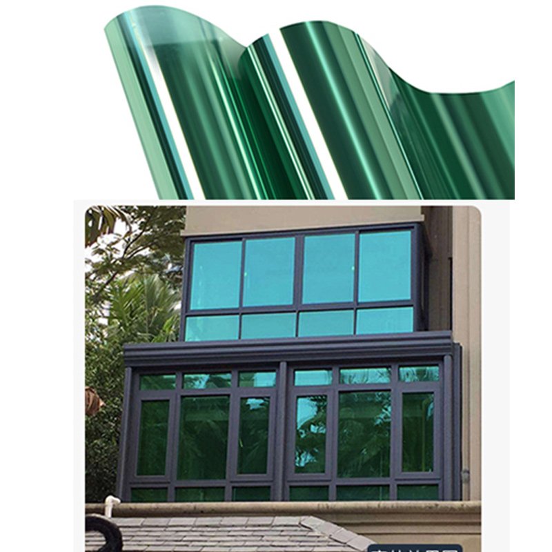 silver mirror reflective aluminum building window film