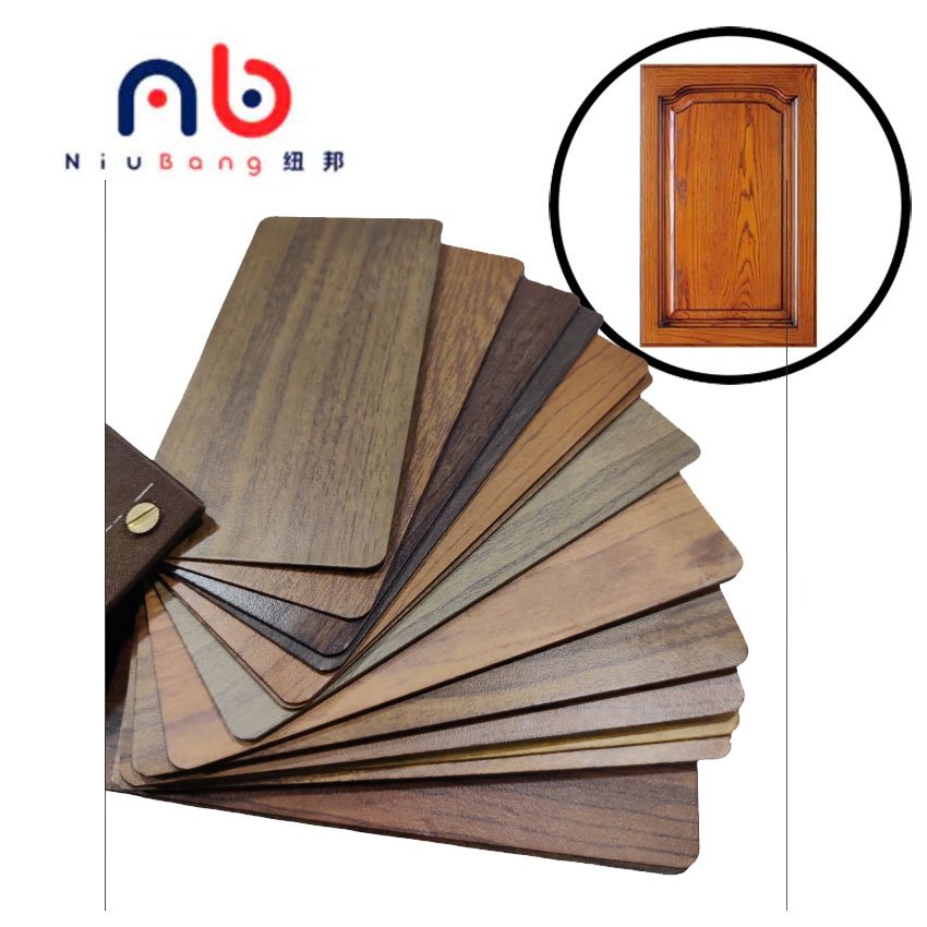 Wood Grain PVC Film Membrane Foil Vacuum Pressing PVC Interior Film Furniture PVC Film for Vacuum Press