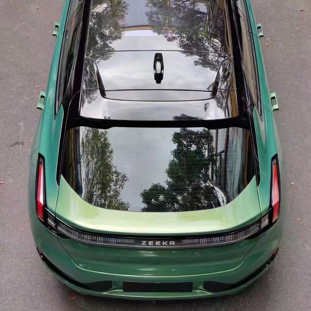 WRAPMASTER 5*59FT Car Sticker Clear Paint Protection PET Backing Rainbow Green Vinyl Wrap