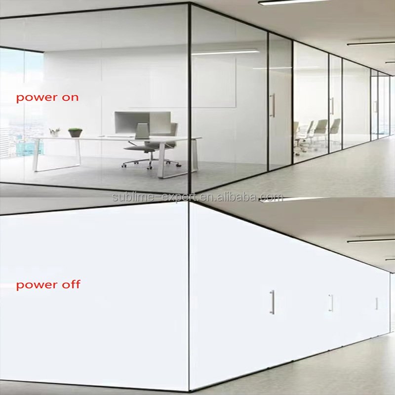 Pdlc Laminated Glass Switchable Magic Frozen Magic Oem Made Privacy PDLC Smart Film For Glass