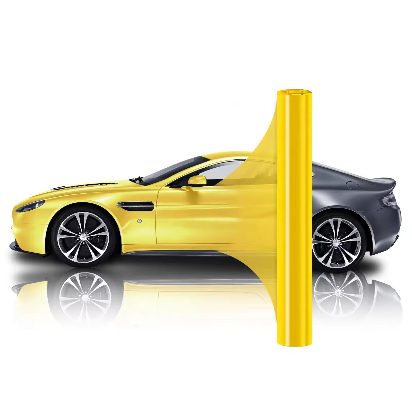 7.5 mil Colored Car Body Vinyl Wrap Film Color Changing Paint Protection Film High Glossy Metallic PET Car PPF Film