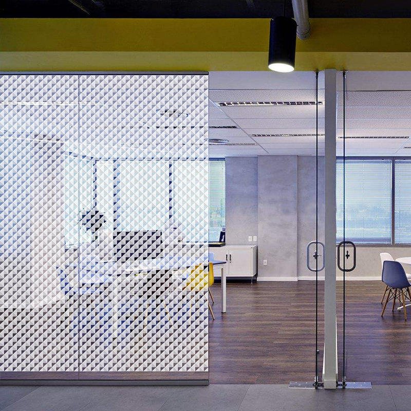 2024 Customize Triangle Glass Gradient Films Window Film Covering Decorative Door Stickers For Bathroom Kitchen