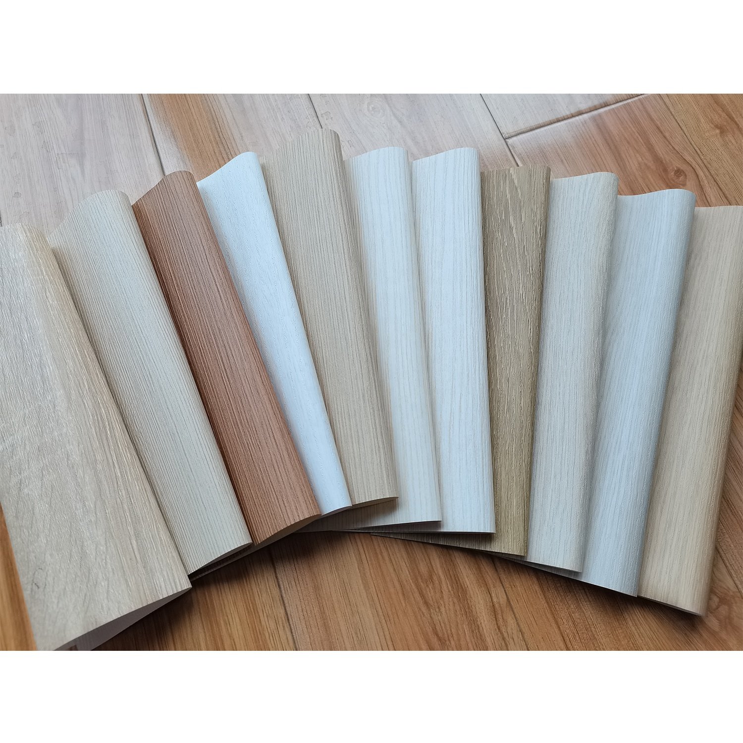 Wood Grain Plastic Film Anti-scratch Membrane PVC Foil Wood Laminate Roll PVC Decorative Film