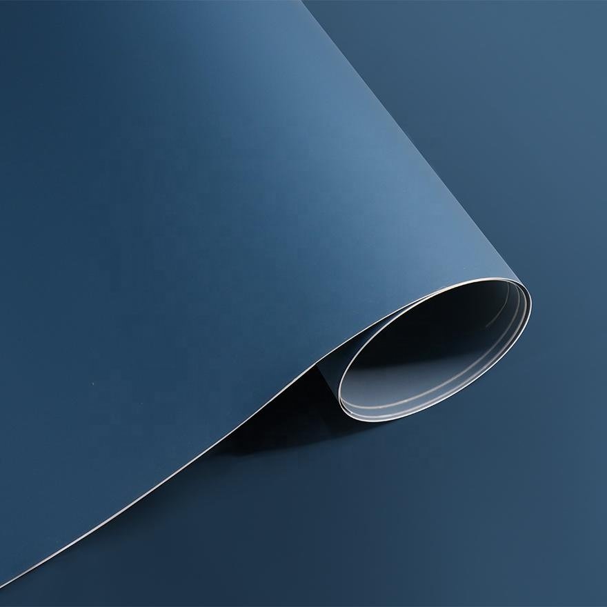Anti-Scratch Mono Color Profile Wrapping Membrane Pressing Decor Film Furniture Membrane PVC foil for Kitchen Door