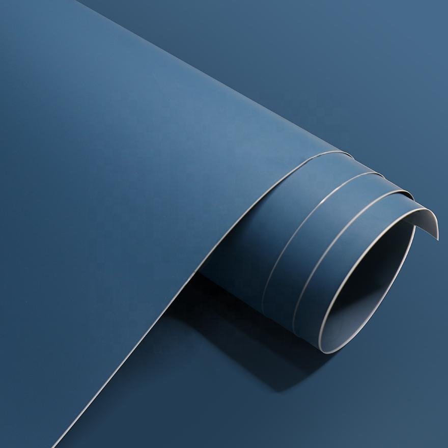 Anti-Scratch Mono Color Profile Wrapping Membrane Pressing Decor Film Furniture Membrane PVC foil for Kitchen Door