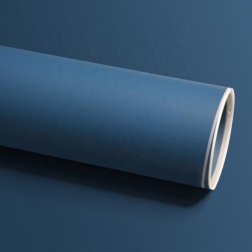 Anti-Scratch Mono Color Profile Wrapping Membrane Pressing Decor Film Furniture Membrane PVC foil for Kitchen Door
