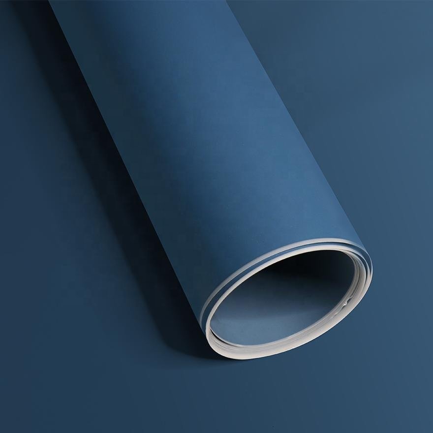 Anti-Scratch Mono Color Profile Wrapping Membrane Pressing Decor Film Furniture Membrane PVC foil for Kitchen Door