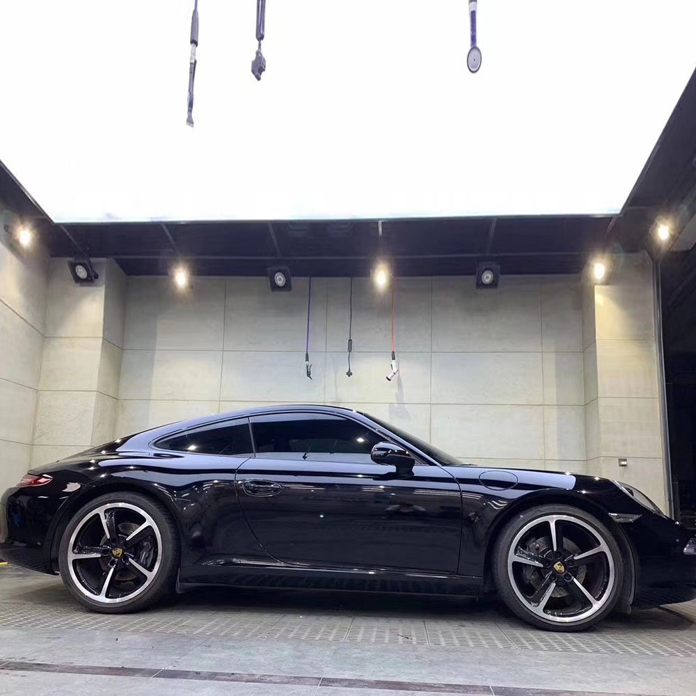 WRAPMASTER 5*59FT Air Bubble Free Removable Super Glossy Vinyl Piano Black Automotive Vinyl Sheets