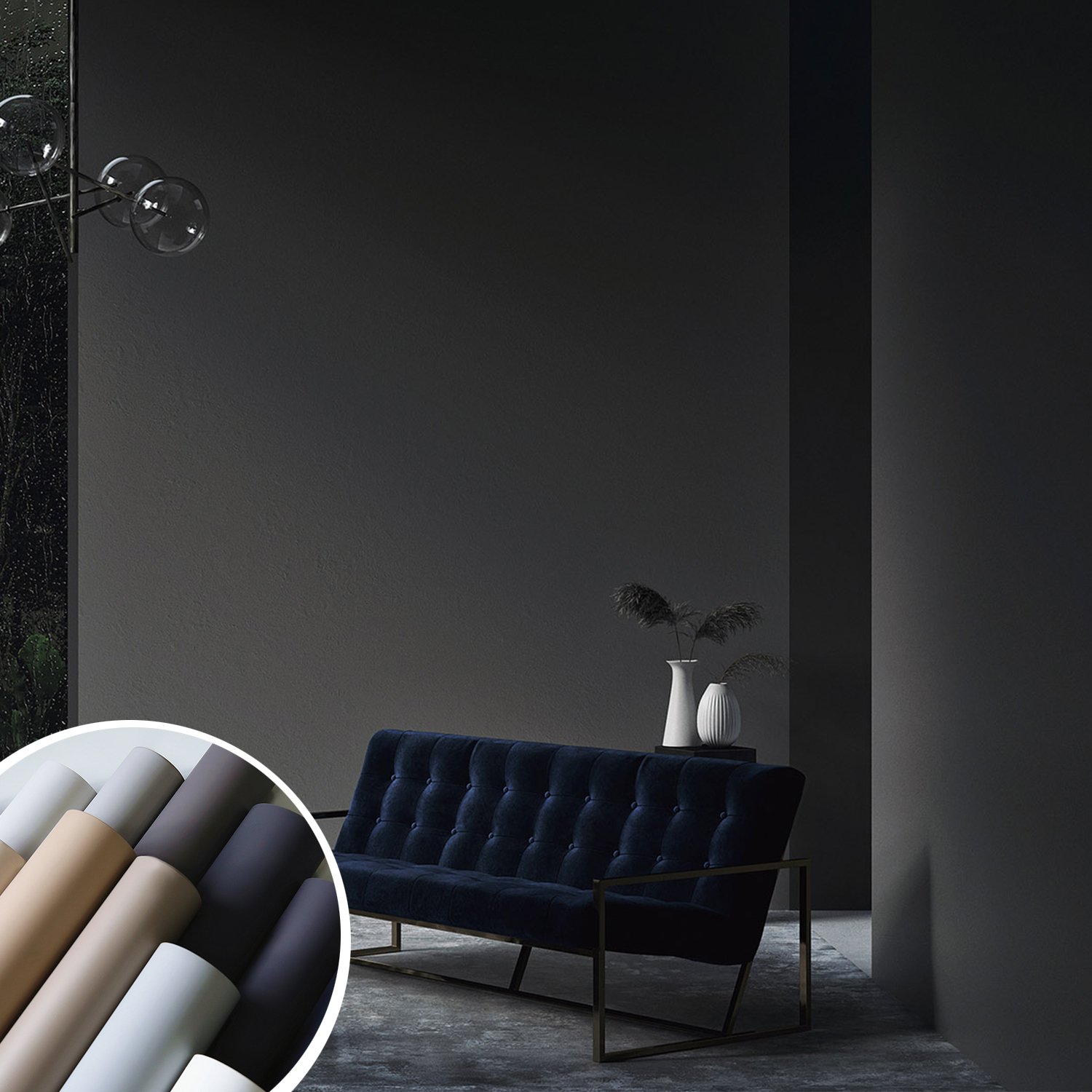 Waterproof Solid Monochrome Color Vacuum Press Laminadora Furniture Membrane Roll Decorative PVC Film For Door