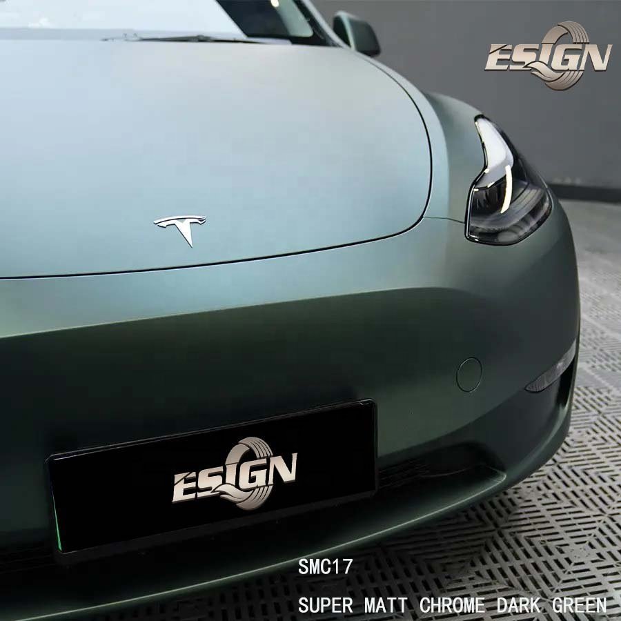 ICE FILM MATT DARK GREEN Vinyl Film for Accessories Exterior Styling Automobile Wrap Design High Quality Full Car