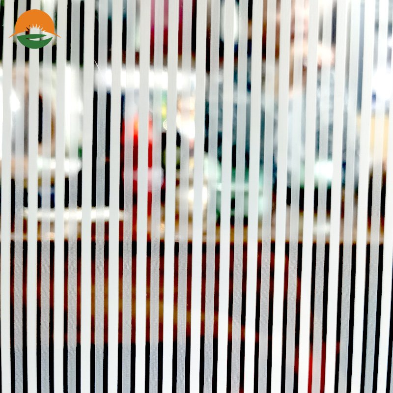 Pet Stripe Decorative Film White Factory Supply Window Matt Stained Glass Contemporary Self-adhesive 3 Years 1 Roll Roll /piece