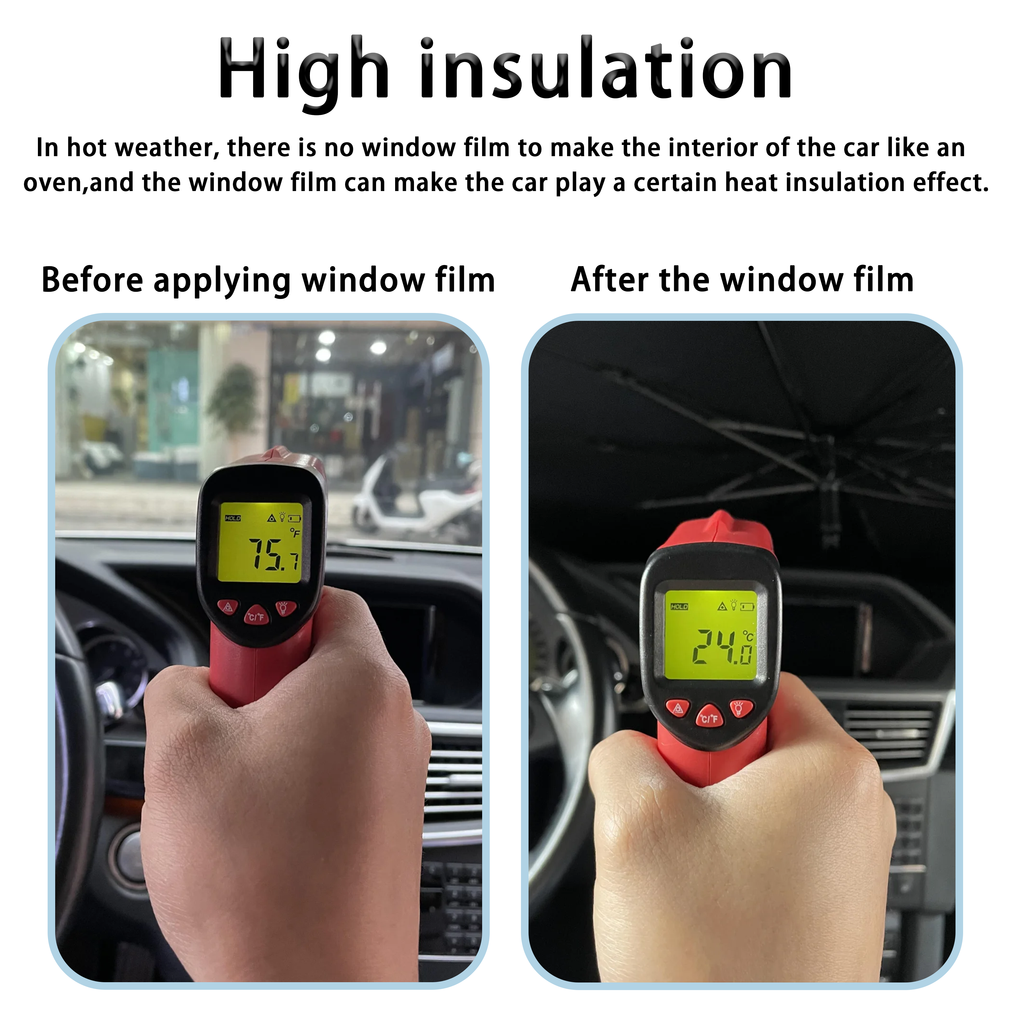 HD safety film Nano Ceramic Heat Insulation Anti UV window film 1.52*30M 1Roll