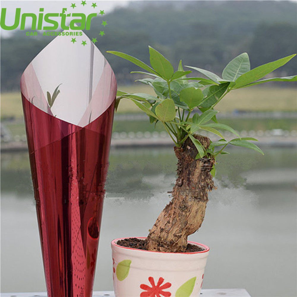 One way vision silver reflective solar film mirror effect anti heat decoration construction film building window privacy film
