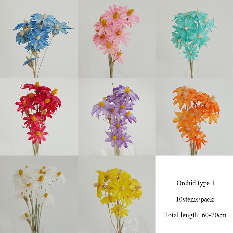 Wholesale Preserved Flower Orchid Dried Violet Flower Matthiola Incana Gillyflower For Floral Arrangement Christmas Decorations