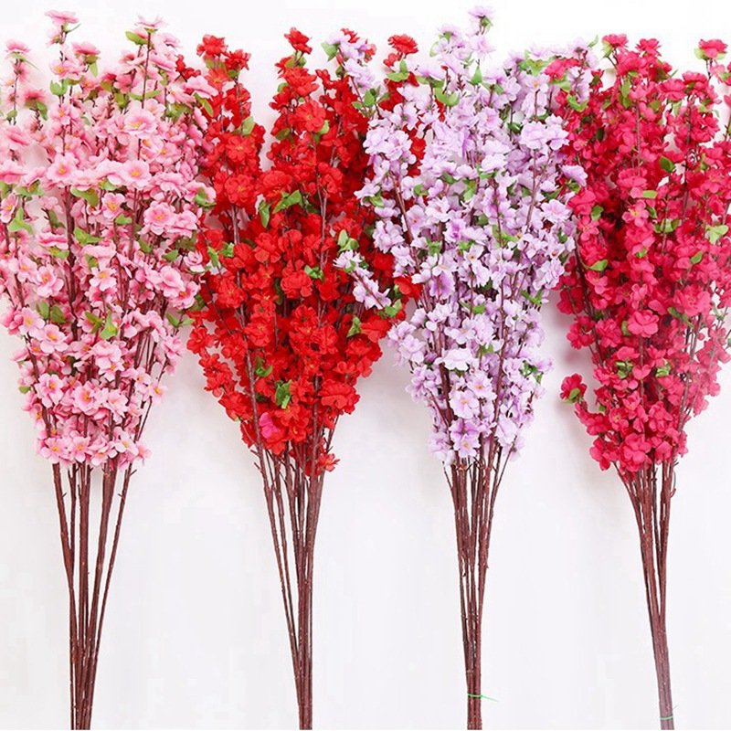 Simulation peach blossom single dried flower
