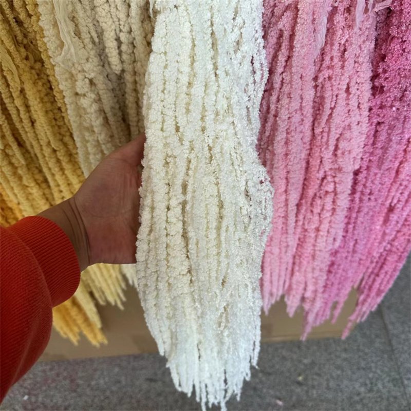 Wedding Party Decor Arrangement DIY Bleached Amaranthus Hanging Preserved Flowers Natural Artificial Preserved Amaranthus Flower