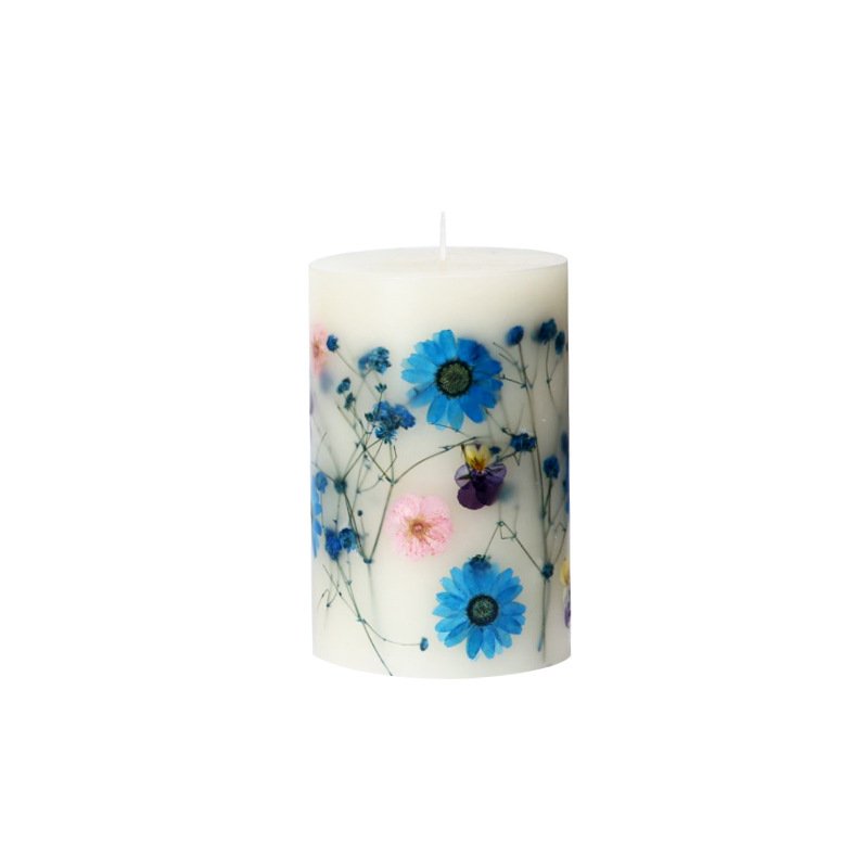 Wholesale Dried flower handicraft Aromatherapy candles Inlaid Dried flower candles Smokeless Aromatherapy candles customized