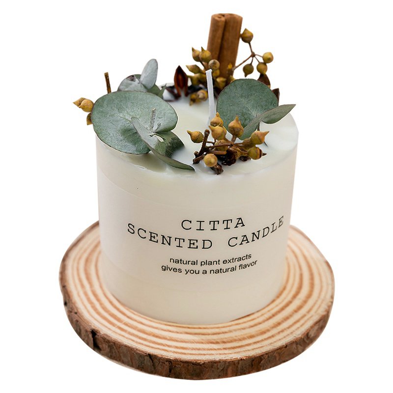 Crystal Body Home Decor Candles Wholesale Round Fruit and Dried Flower CITTA Scented Candle