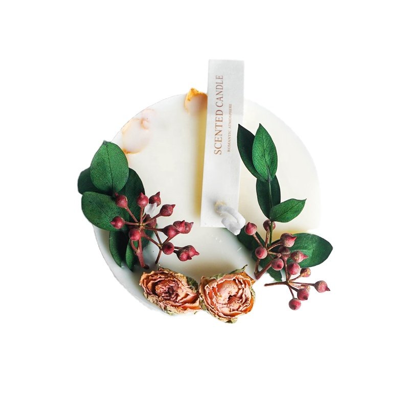 Crystal Body Home Decor Candles Wholesale Round Fruit and Dried Flower CITTA Scented Candle