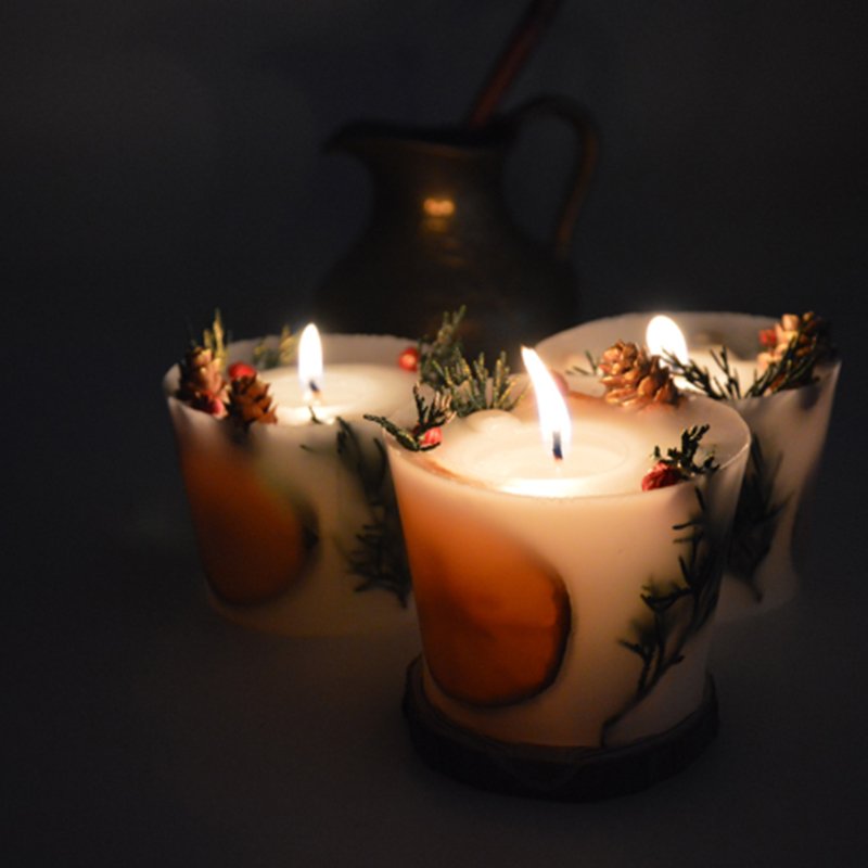 Crystal Body Home Decor Candles Wholesale Round Fruit and Dried Flower CITTA Scented Candle