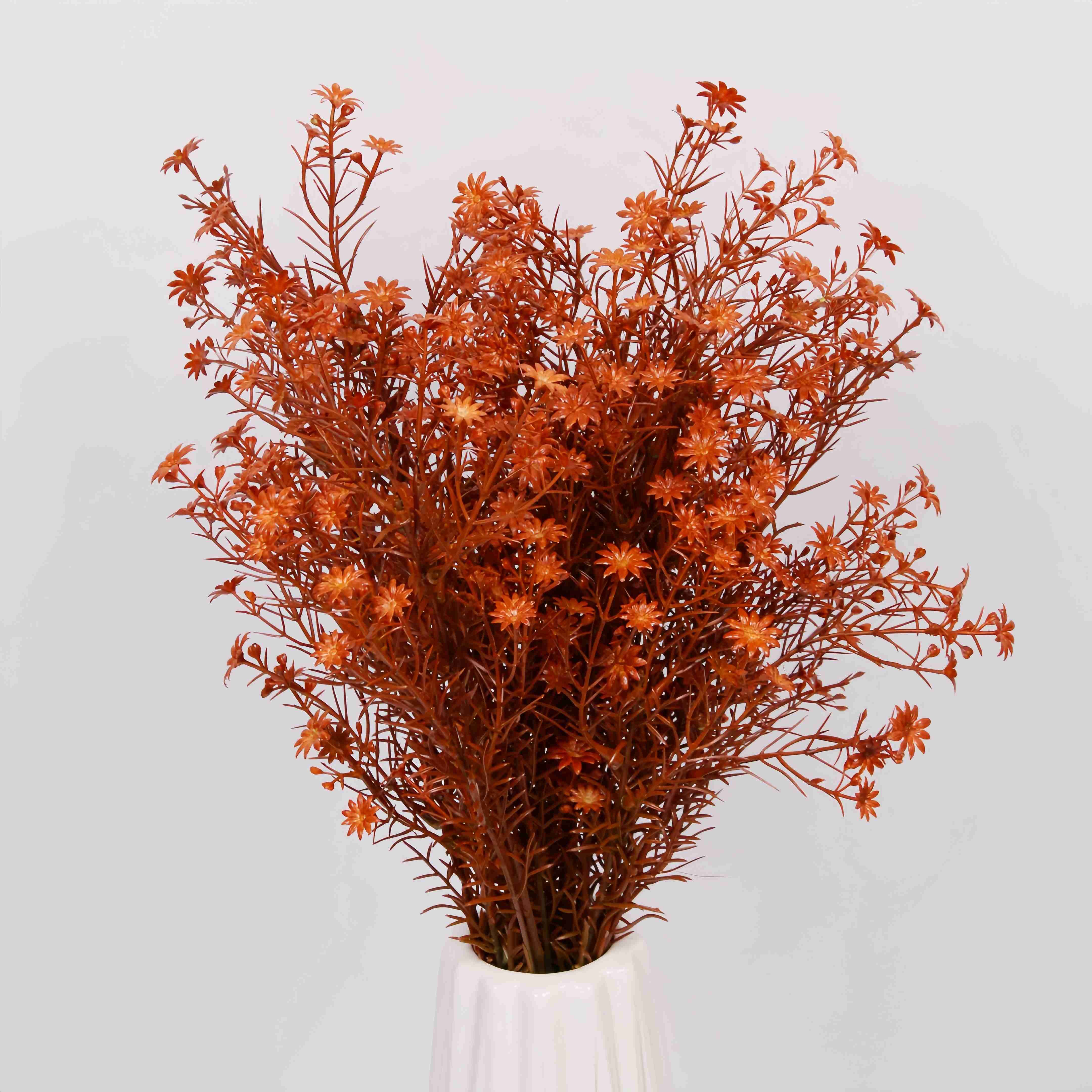 Customizable Internet Celebrity Ins Style Artificial Simulation Flowers 5 Head 25 Mesh Dried Daisies Easter Wall Decor