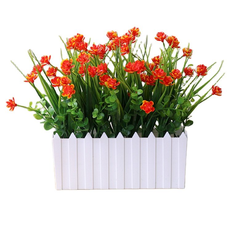 good quality Novel design Dried flower bundles fence flowers artificial plant pot