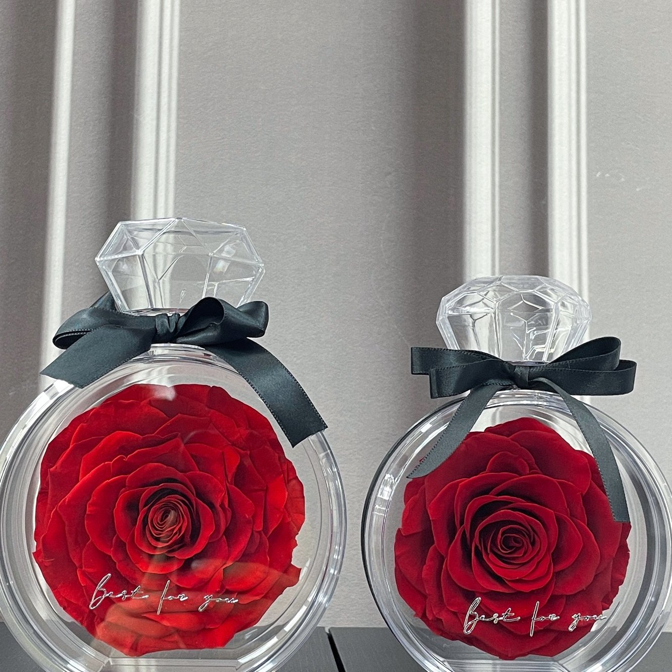 Wholesale valentines day Birthday gift Romantic Real natural Dried Roses Immortal preserved flowers eternal rose in Glass Dome