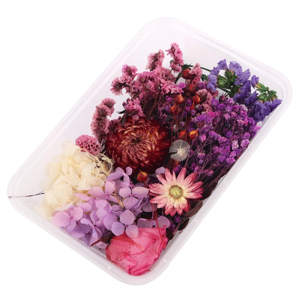 BX-14 wholesale dried flowers material package handmade DIY candles soap resin mixed nail art decorative flowers Embossing decor