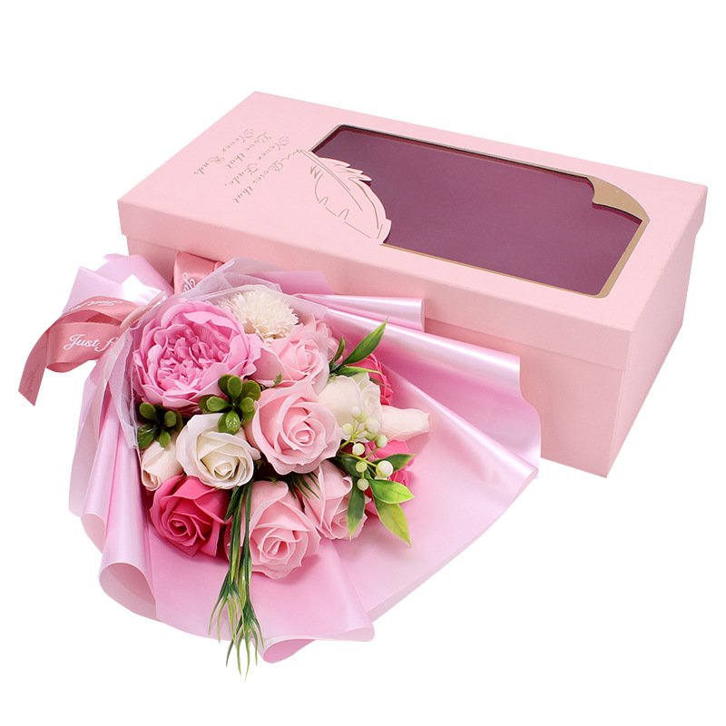 2024 New Low-cost Rose Immortal Flower Ornaments WholesaleHot Selling Rose Soap Bouquet Birthday Gift Party Party