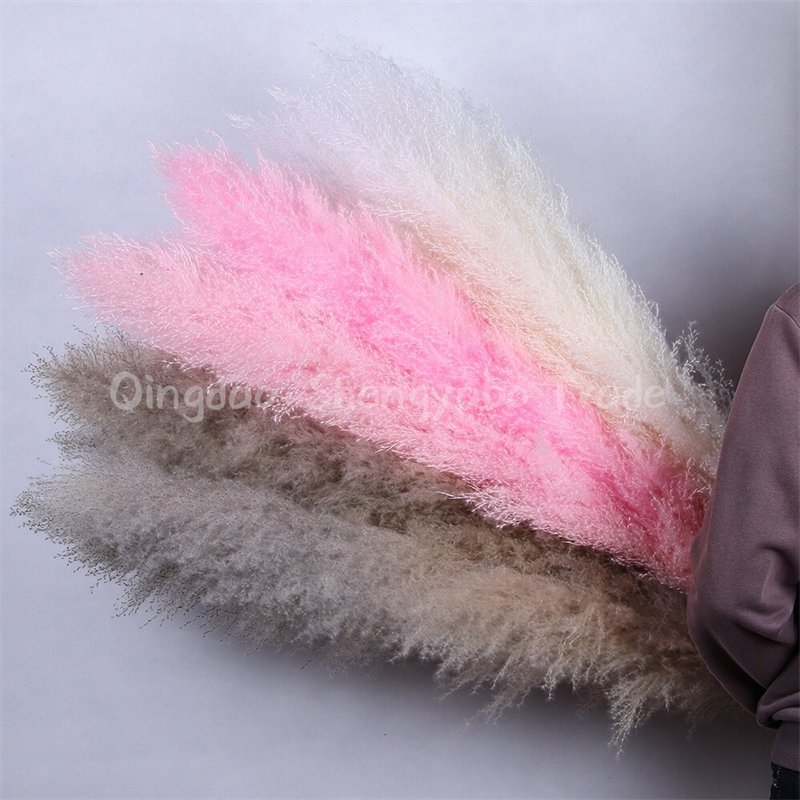 Factory Direct Artificial Flowers Fluffy Natural Dried Pampas Grass For Wedding Decoration