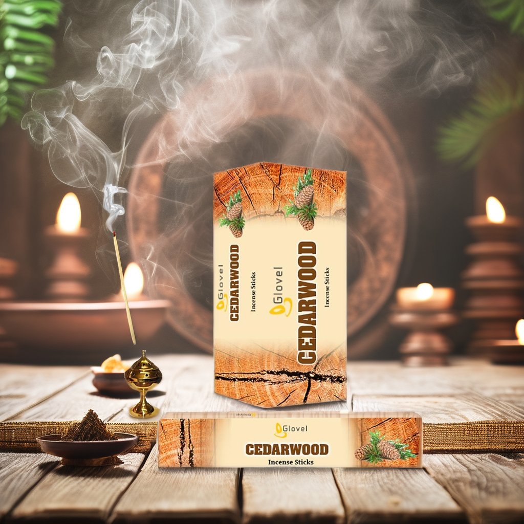 Best Selling Cedarwood Incense Stick 9 inch sticks Square Box with scented Pooja Incense Stick Best exporter from India