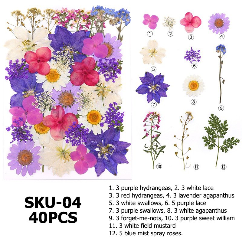 dry organic flowers decoration preserve flower packet dry flowers gift set