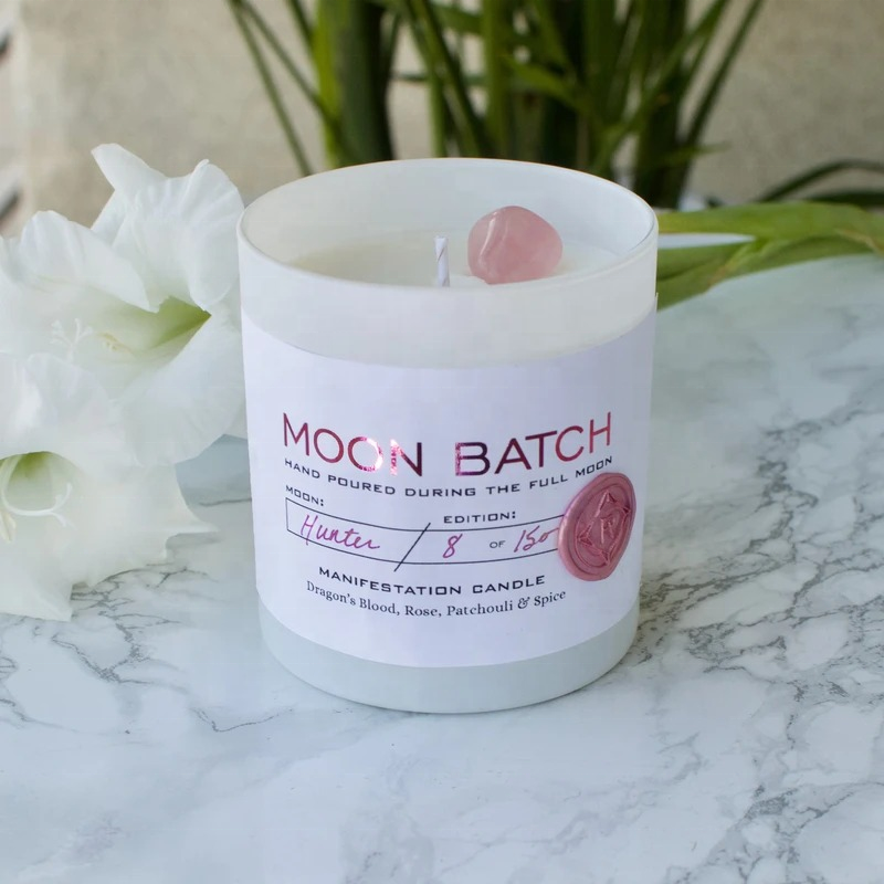 Dried Flower Customized Organic Soy Wax Wholesale Private Label Luxury Scented Candles
