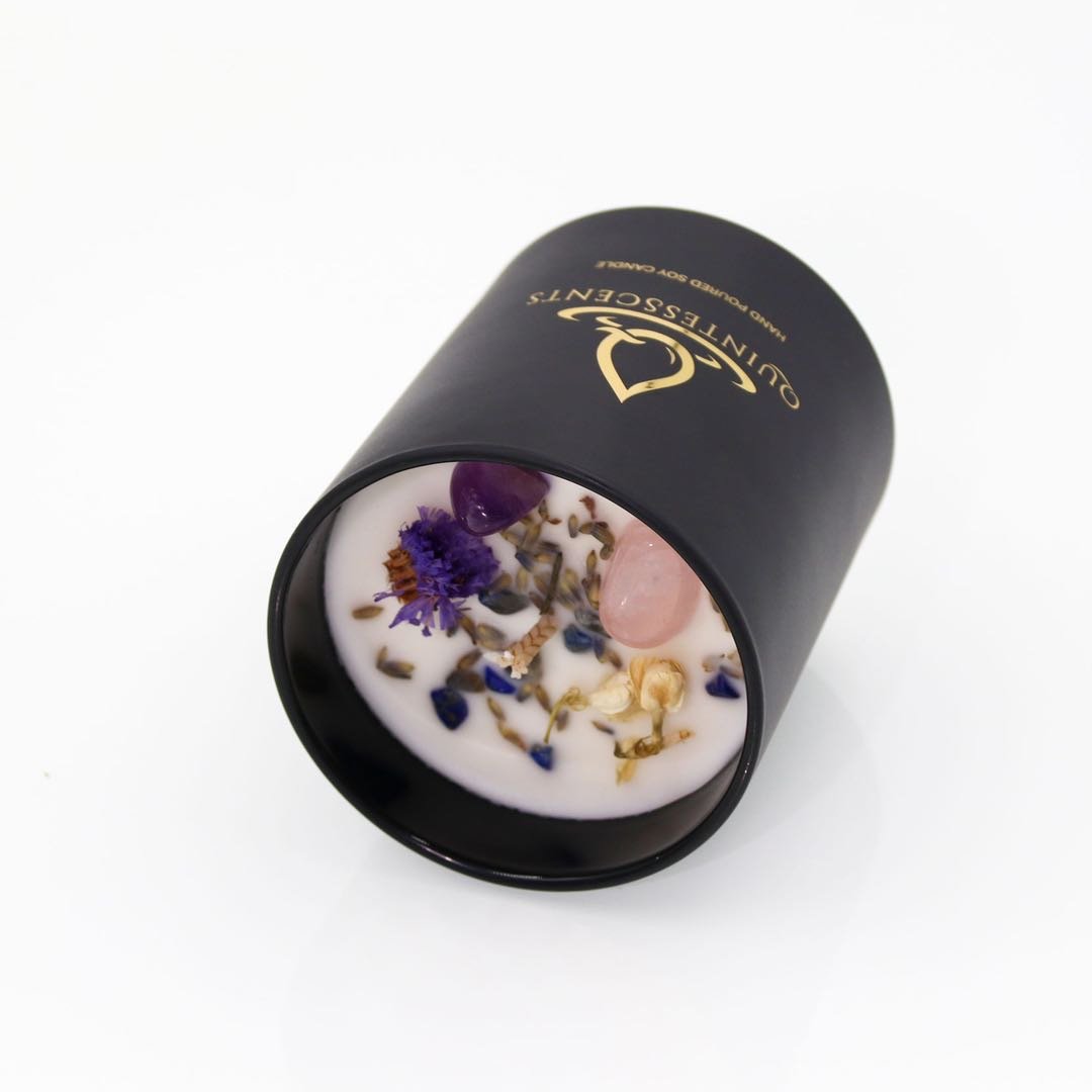Dried Flower Customized Organic Soy Wax Wholesale Private Label Luxury Scented Candles