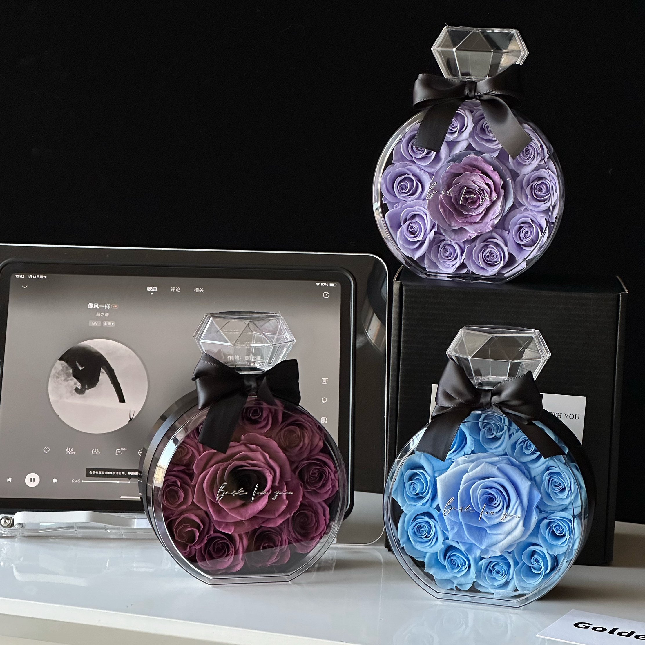 Wholesale valentines day gift unique natural real grade a forever everlasting Dried Immortal preserved flowers eternal rose