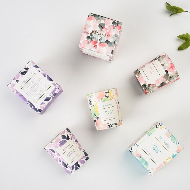 Hot Sale Soy Wax Scented Luxury Private Label Home Fragrance Six-Color Aromatherapy Scented Candle