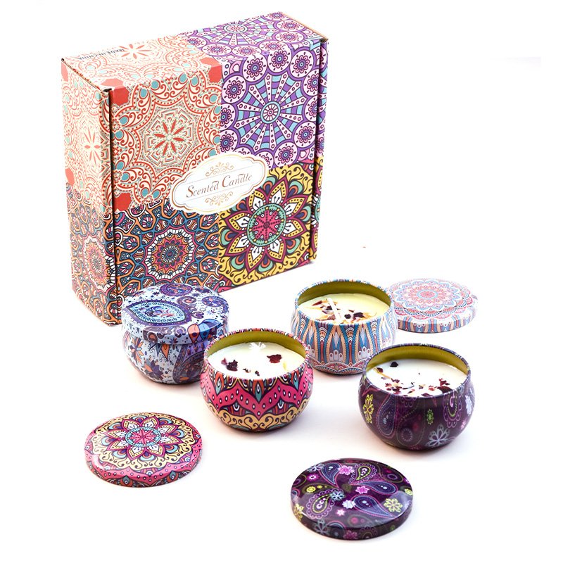 DIY Candle Dried Flower Soy Wax Luxury Aromatherapy Scented Candle Set Christmas Wedding Gift Custom Gift
