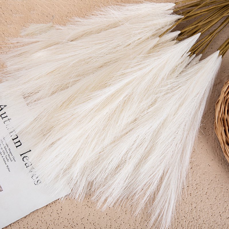 Hot Sale Artificial Pampas Grass Boho Style Feather Flower Faux Pampas