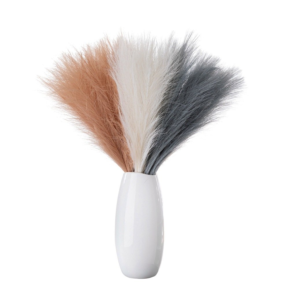 Hot Sale Artificial Pampas Grass Boho Style Feather Flower Faux Pampas